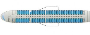 Boeing 757-200 схема салона